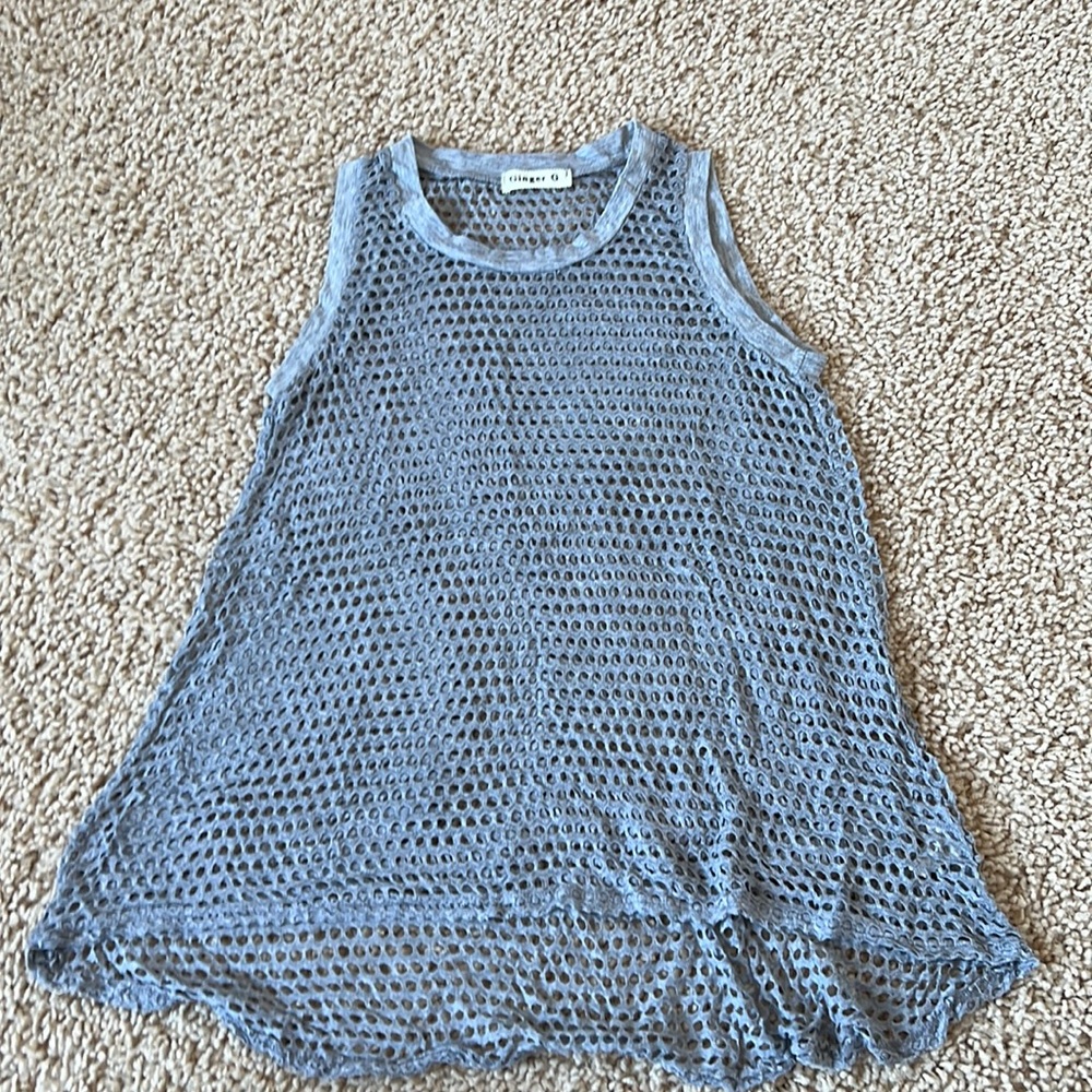 Fishnet tank top